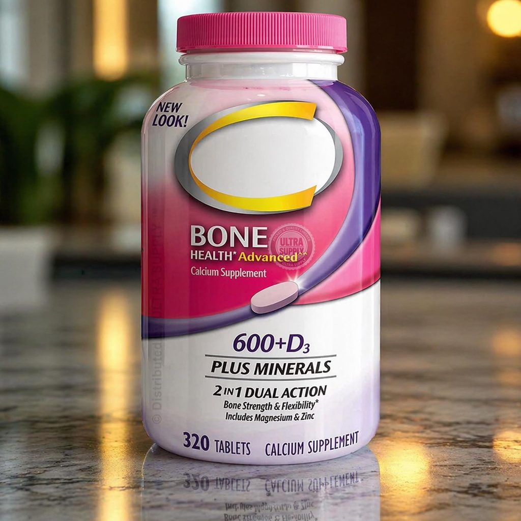 Cal.trates Calcium 600 mg + Vitamin D3 320 Tablets | Bone Health Advanced Plus Minerals