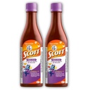 Emulsion de Scott Aceite de hígado de bacalao sabor Frutas Tropicales Pack de 2 de 6.1 fl oz - 180 ml - Suplemento dietético para niños con vitamina A y Calcio