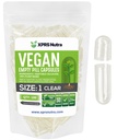 XPRS Nutra Size 1 capsule vuote - 100 conteggio capsule vegane vuote - Pillole vegetariane - Capsule vegetali fai da te Filling- Veggie Pill Caps per Do-It-Yourself Supplements