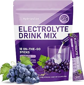 Electrolytes Packets en poudre - sans sucre, naturellement aromatisé, 10 électrolytes et vitamines Mélange de boissons électrolytes - pastèque Saveurs, Keto Friendly, Vegan, Non-OGM, 18 paquets