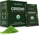 Packs de voyage en poudre de Greens - 14 portions pour la mémoire, la digestion I Meilleur goût Poudre Super Greens avec Spiruline biologique, Goji, Beetroot, grenade I Vegan, Non-OGM