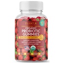 Plant.O Organic Probiotic Gummies per donne, uomini e bambini [5 miliardi di CFU certificati USDA] Aiuto Digestione, Bloating, costipazione & Immune System, Strawberry Flavor, 30 Chewable Probiotics