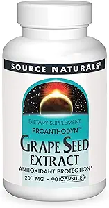 Quelle Naturals Proanthodyn Grape Seed Extract, Antioxidant Protection, Unterstützt eine gesunde Altering Brain*, 200 mg - 90 Kapseln