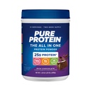Pure Protein All-In-One Powder, Rich Chocolate - Whey & Collagen, High Fiber, Vitamins, No Added Sugar, Non-GMO, Gluten-Free, 1.25lb