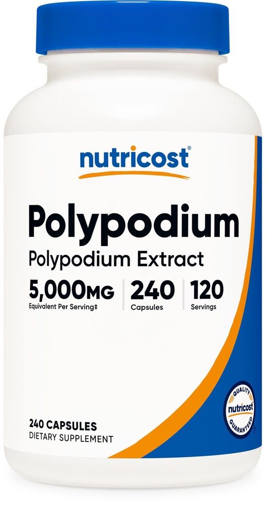 Nutricost Polypodium Leucotomos Extract 240 Capsules for 120 Servings - Vegan, GMO-Free, Gluten-Free