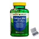 Spring Valley Calcium Plus with Vitamin D3 600 mg | Mini Softgel Calcium Supplement | 150 Softgels + Dipaze Gift (Container)