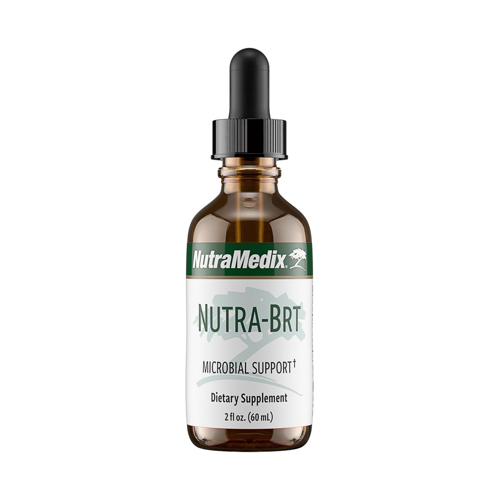Nutramedix Nutra BRT - Flüssige Kräuterergänzung für Gut Gesundheit und Immununterstützung - Cumanda Bark & Houttuynia Leaf für Verdauungsgesundheit - Immunsystem Booster Supplement (60mL)