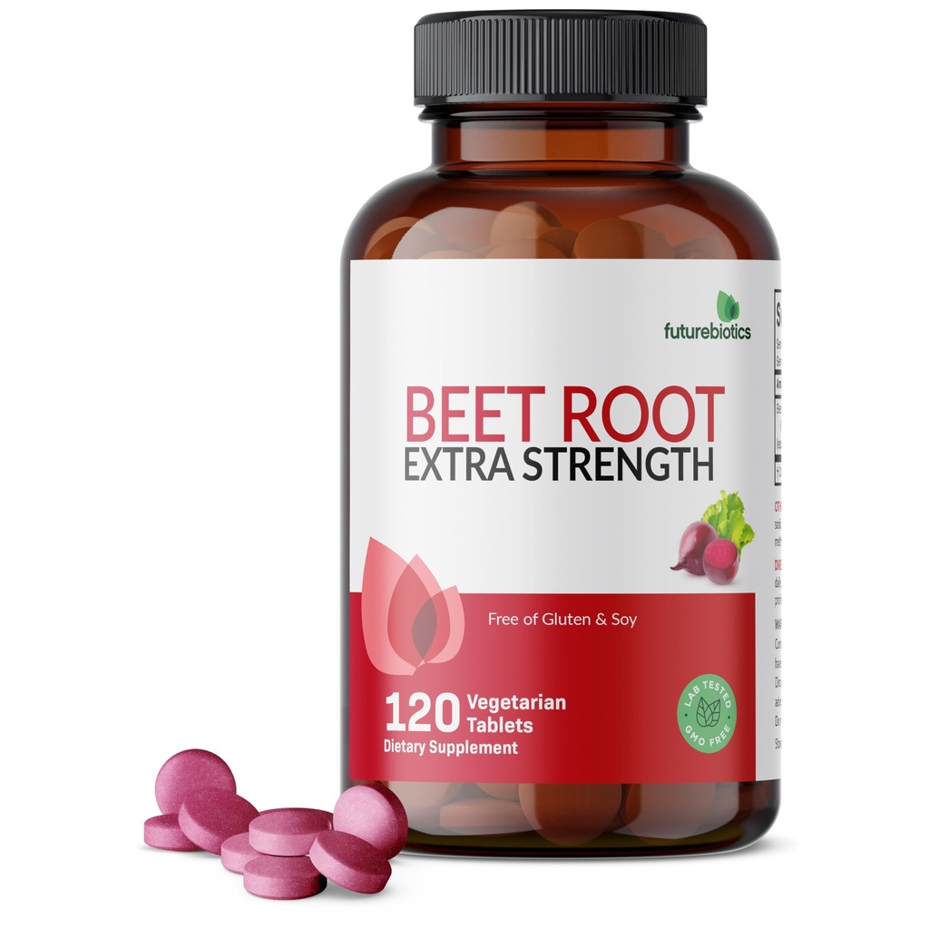 Futurebiotici barbabietola Radice Extra Forza, Non OGM, 120 compresse vegetariane