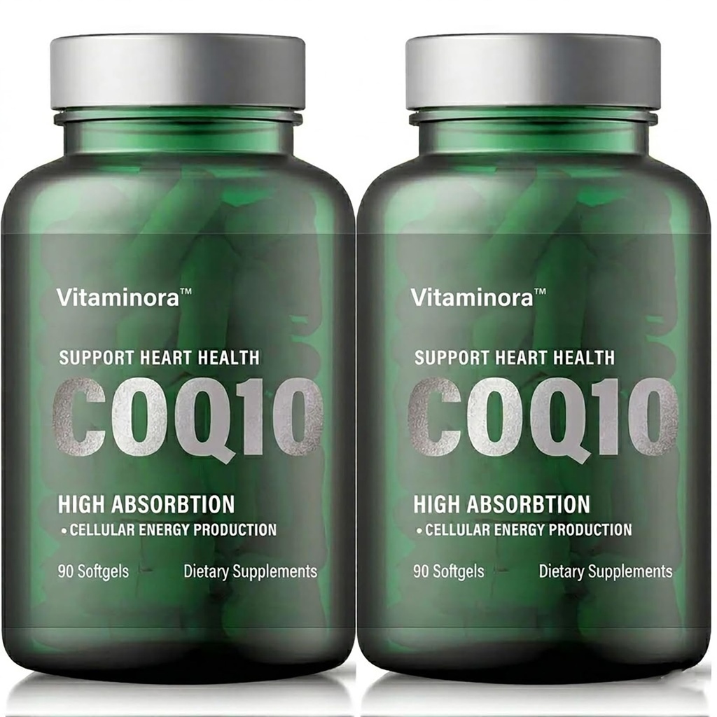 CoQ10 300mg Supplement, High Potency Coenzyme Q10 Ubiquinone Softgels, Natural Fermented Coq10 for Heart Health and Cellular Energy Support, Antioxidant Well-Being, 2 Pack, 3 Month Supply