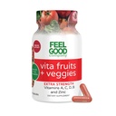 FeelGood Superfoods 1000mg Immununterstützung Kapseln hergestellt mit 25 Bio Obst und Gemüse, Starke Immunität Booster mit Vitaminen A, C, D3, und Zink, 60 Zähler