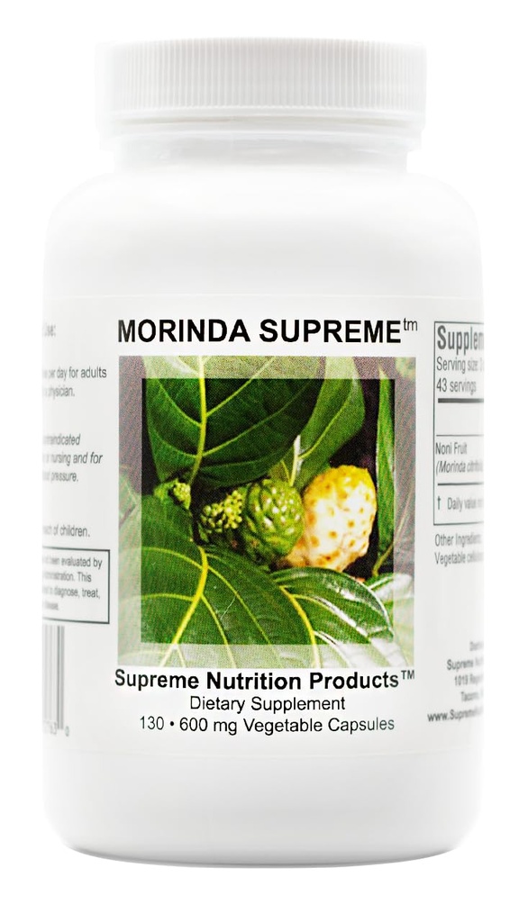 Supreme Nutrition Morinda Supreme, 130 Whole Noni Fruit Capsule