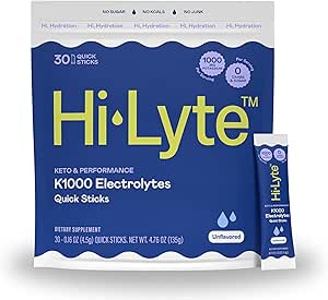 Hi-Lyte K1000 Electrolytes Sticks Keto & Performance, 30 Serve