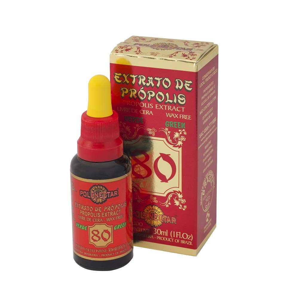1 Bottle Brazil Green Bee Propolis Extract Wax Free 80 (30ml) from Polenectar