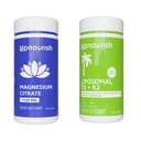 UpNourish Magnesium Citrate 1120mg and Liposomal Vitamin D3 5000IU K2 100mcg Bundle
