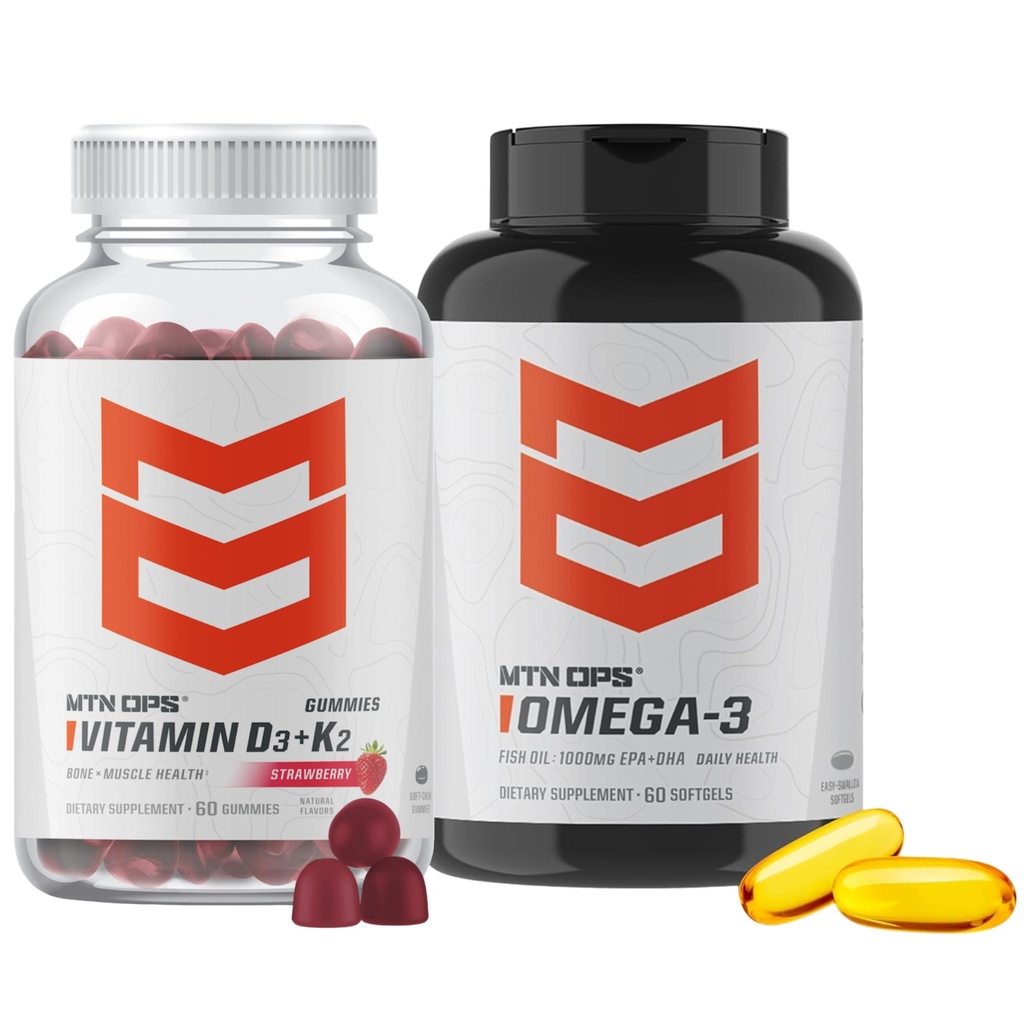 MTN OPS Vitamin D3 + K2 and Omega-3 Bundle