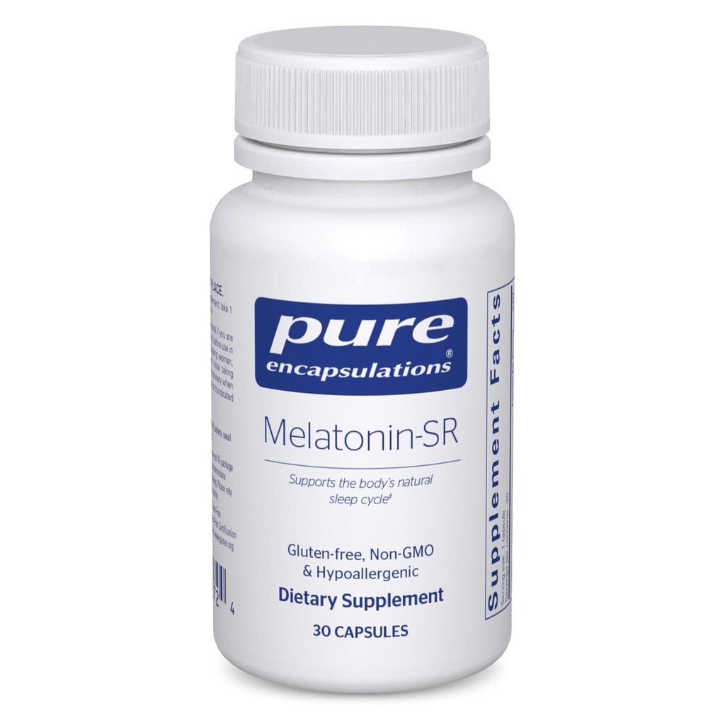 Pure Encapsulations Melatonin-SR - Melatonina estesa - Supporta sonno riposante* - Supplemento al sonno - Gluten Free & Vegan - 30 capsule