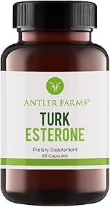 Antler Farms - 100% puro Turkesterone, 60 capsule, 500mg – Ajuga Turkestanica Extract Std. to 10% Turkesterone, Men’s Health Support Potente Antiossidante Supplemento