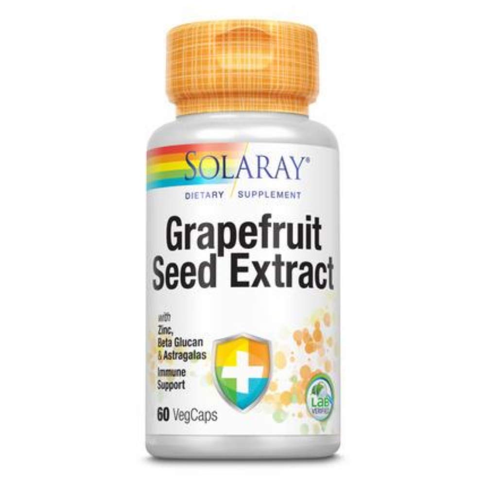SOLARAY Grapefruit Samen Extrakt Immunität Formel Kapseln, 250 mg | 60 Graf