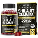 Shilajit Gummies für Männer & Frauen 1000mg (High Potency Gold Grade mit 85+ Trace Minerals mit Fulvic Acid) - Energy & Immunity Support - Third Party Tested, Non GMO, Vegan & Made in USA - (60 Gummies)
