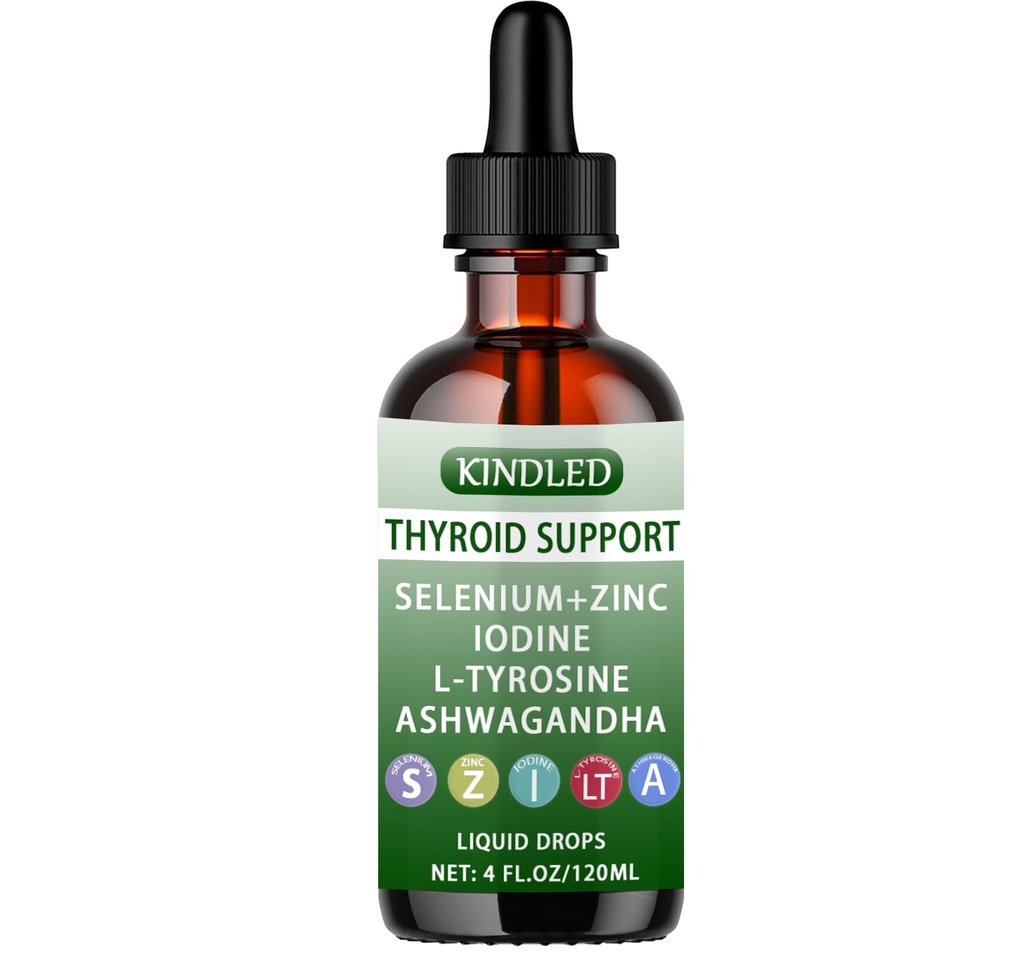 Kindled Thyroid Support Drops,Thyroid Support, Body Balance & Support, 4 fl oz