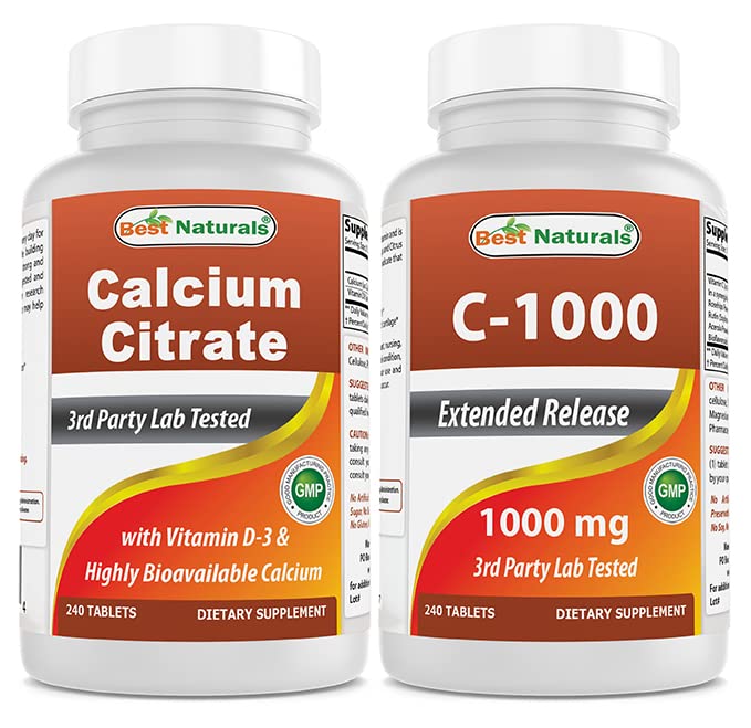 Calcium Citrate with Vitamin D-3 & Vitamin C 1000 mg