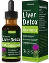 Gocce del fegato del cardo, Cardo Mariano (con Silimarina) y Diente de León para el Hígado Graso, Integratore di supporto del fegato w/Artichoke & Dandelion Extract for Liver Cleanse & Repair. 2oz