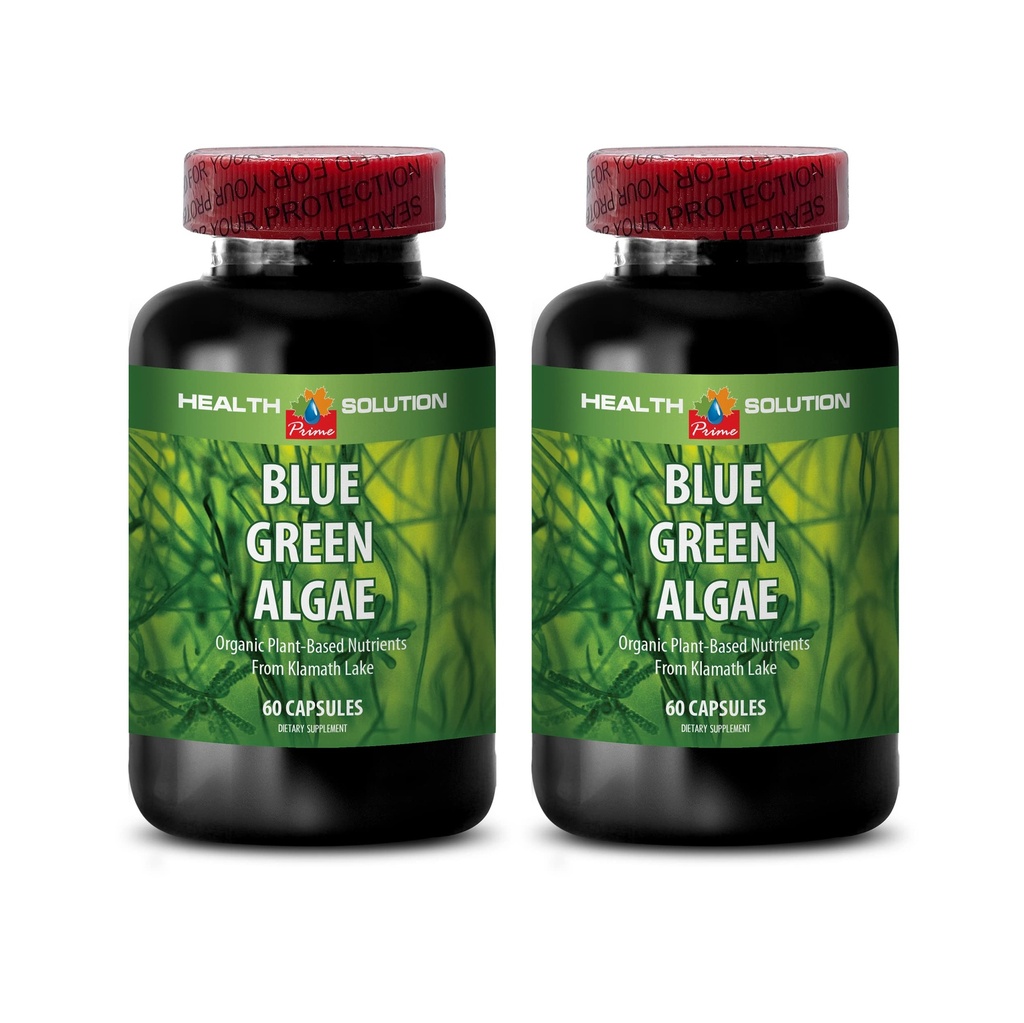 Klamath Blue Green Algae Capsule - Blue Green Algae - Boost The Immune System - Blue Green Algae - Blue Green Algae Supplement - Immune Support Supplement - Immune Booster - Blue Algae - 2B 60 Caps