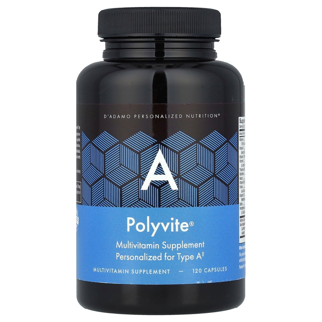 D'Adamo Nutrition personnalisée Polyvite A, 120 Compte