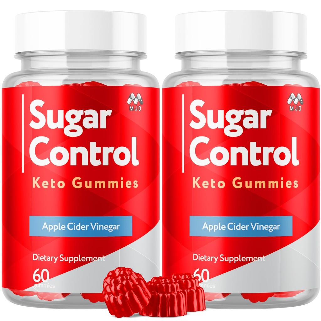 (2 Pack) SugarControl Keto Gummies, Official SugarControl Gummys with All Natural Ingredients, Advanced Apple Cider Vinegar Gummy for Health and Wellness, Max Strength Vitamin Supplement (120 Gummies)