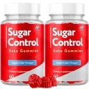(2 Pack) SugarControl Keto Gummies, Official SugarControl Gummys with All Natural Ingredients, Advanced Apple Cider Vinegar Gummy for Health and Wellness, Max Strength Vitamin Supplement (120 Gummies)