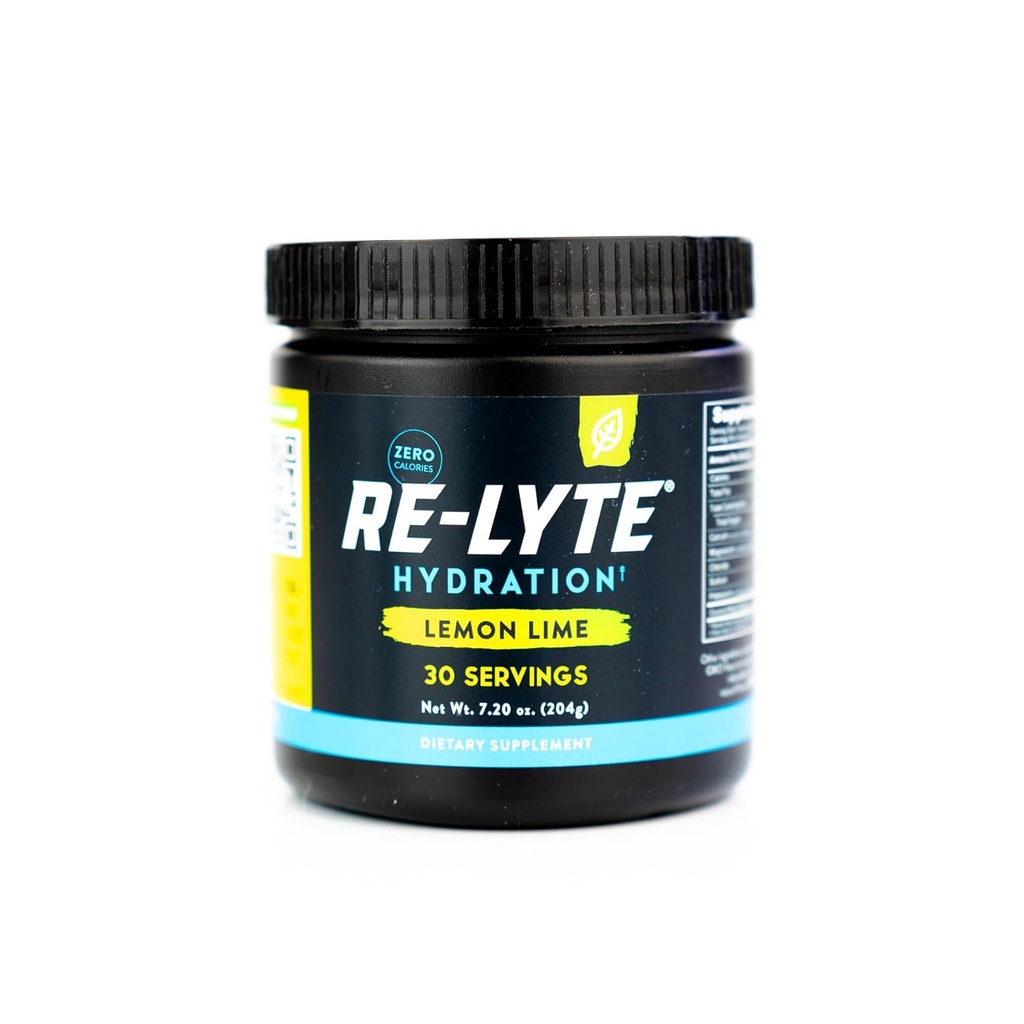 REDMOND Re-Lyte Electrolyte Drink Mix Lemon Lime, 30 serving SMALL 6.88oz jar