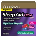 GoodSense Doxylamine Succinate Tablets, 25 mg, Berry Flavored, Night-time Sleep Aid, 48 Count