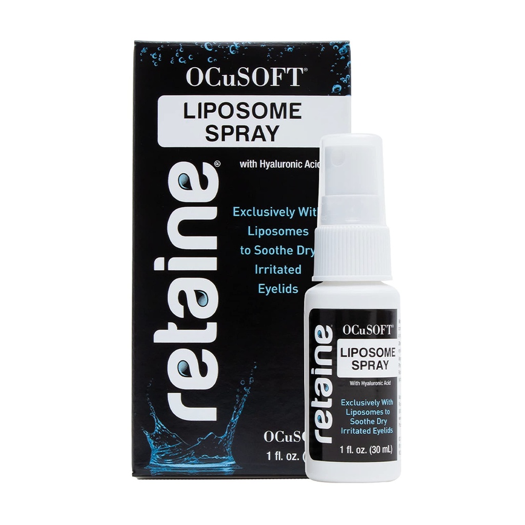 OCuSOFT Retaine Liposome Spray 15 Milliliters, Eyelid Spray for Irritated Eyelids Associated with Blepharitis, Dry Eyes, and Meibomian Gland Dysfunction