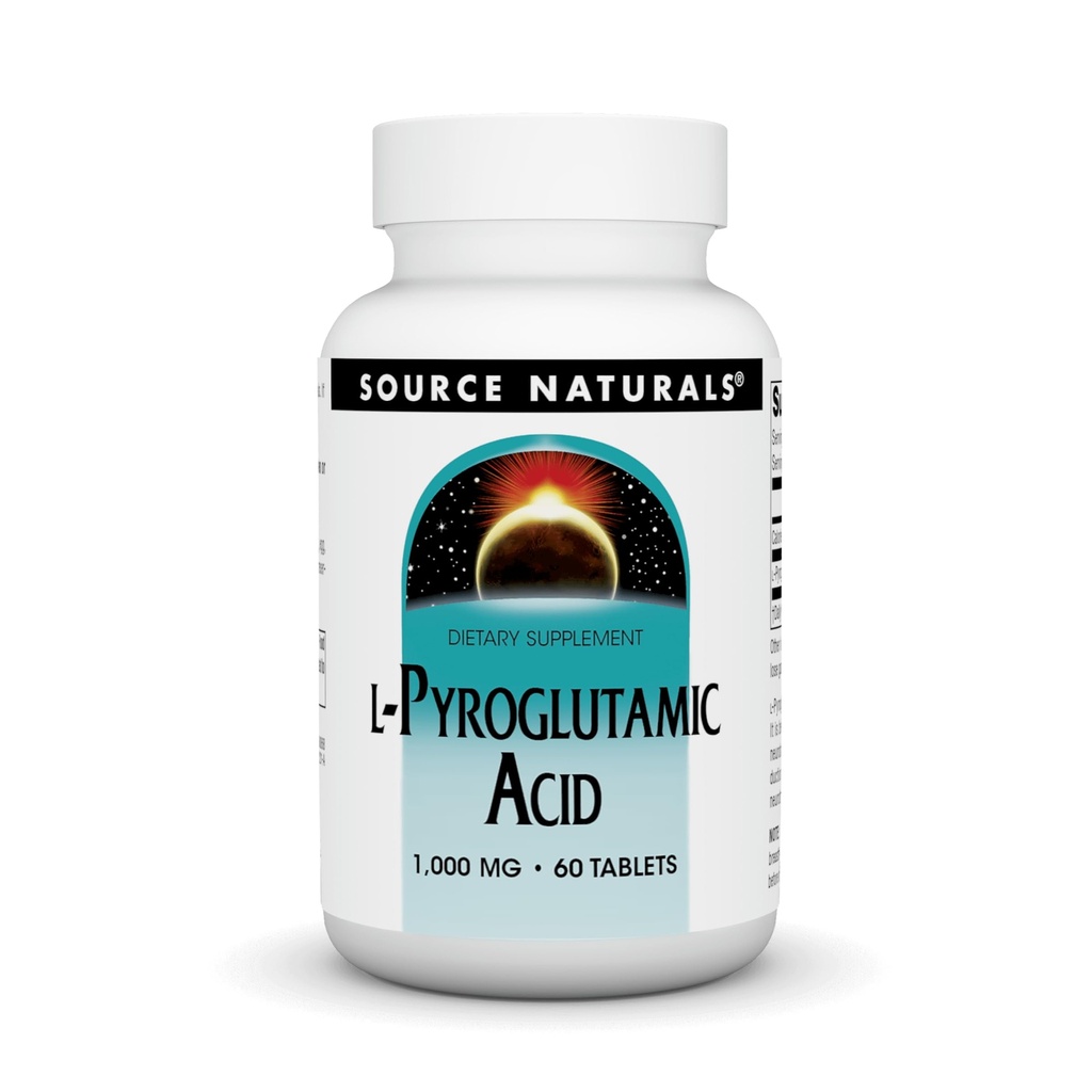 Quelle Naturals L-Pyroglutamic Säure Nahrungsergänzung - 60 Tabletten