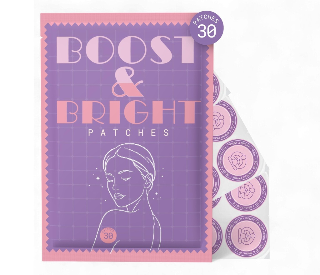 Life Management B Complex Patches & Gluthation Patch Boost & Bright – Daily Wearable Patches – Vegan, Discreet & Easy-to-Use – 30 Patches