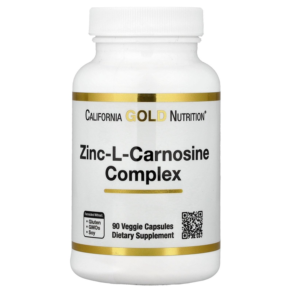 California Gold Nutrition Zinc-L-Carnosine Complex, 90 Veggie Caps