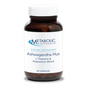 Metabolic Maintenance Ashwagandha Plus - Shoden Ashwagandha, L-Theanine & Magnesium - Stress Support - Vegetarian Capsules - Hypoallergenic Formula - 60 Servings - 60 Count
