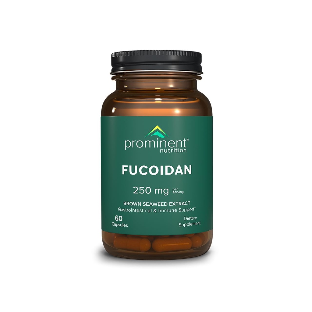 Integratore di supporto immunitario &amp; salute Fucoidan Gut – 250mg, 60 Count – Premium Brown Seaweed Extract - Immune System & Digestion Supplement - 1 Pack