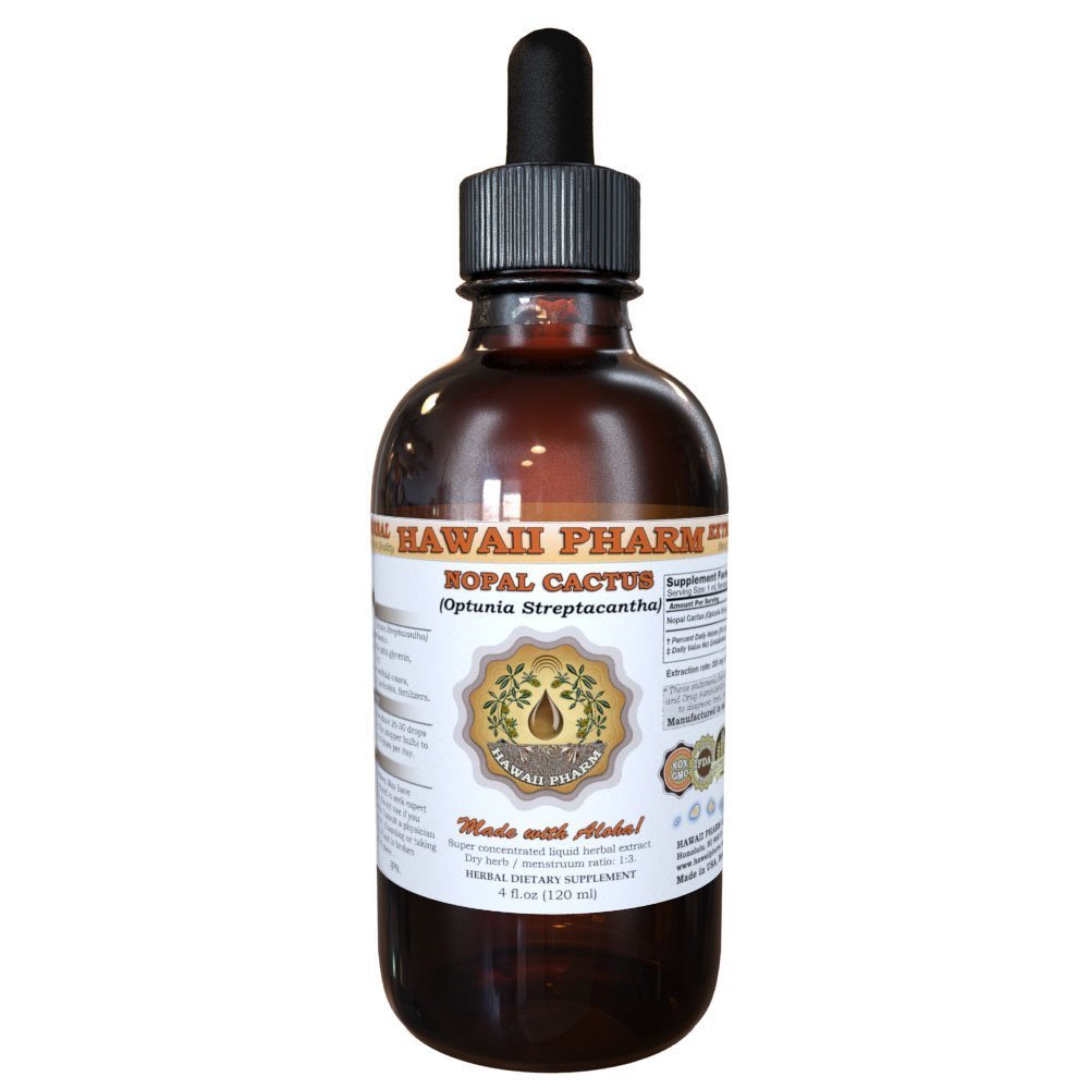 Nopal Cactus Liquid Extract, Nopal Cactus (Optunia Streptacantha) Powder Tincture Herbal Supplement 2 fl.oz