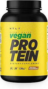 Proteine vegane di HTLT | Polvere proteica basata sulle piante | Pea & Rice Protein Powder Blend | per Shakes ad alta proteina e Treats al forno, (butter di arachidi al cioccolato)