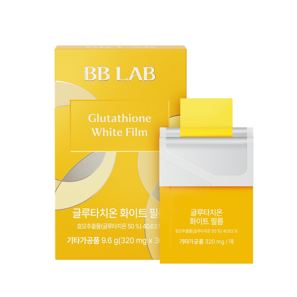 BB LAB Glutathione White Film 320mg*30pcs, Korea Glutathione Direct Film, Quick Absorption, Oral Dissolving Film, Contain Vitamin C