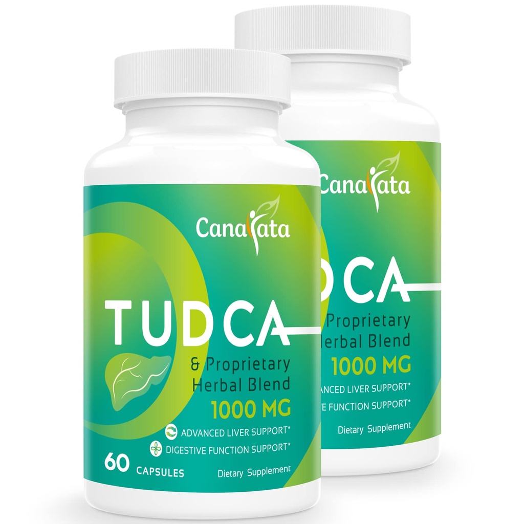 TUDCA Liver Support Supplements 1000mg - 120 Vegan Capsules,TUDCA Bile Salts mit Milchdistel Kräutermischung Formel für Leberreinigung & Reparatur