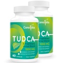 TUDCA Liver Support Supplements 1000mg - 120 Vegan Capsules,TUDCA Bile Salts mit Milchdistel Kräutermischung Formel für Leberreinigung & Reparatur