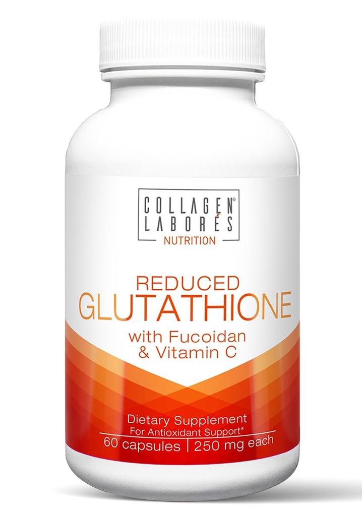 Advanced Glutathione Complex 500mg – with Fucoidan & Vitamin C – Antioxidant Support for Skin Glow, Detox & Immune Health – Non-GMO, Made in USA (60 Capsules)