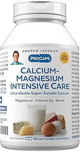 ANDREW LESSMAN Calcium Magnesium Intensiv Pflege 250 Kapseln - Knochen und Skelett Gesundheit Essentials. Einfach zu Swallow Kapseln, Super Soluble Fine Powder. Gentle to Even Die empfindlichsten Stomachs