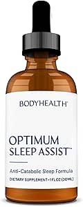 BodyHealth Optimum Sleep Assist, natürliche Schlafhilfe Vitamin mit Melotonin und B6 für Erwachsene, Ergänzung zum Schlafen - 30 Portionen