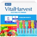 36 Sticks Electrolytes Powder Packets 7 Flavors Sugar Free Hydration Packets Liquid Daily IV Drink Mix, Low Sodium, Lemon Lime, Watermelon, Strawberry, Grape, Grapefruit, Lemon Cucumber, Mint