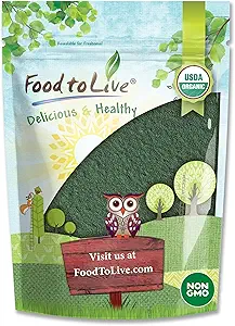 Food to Live Organic Chlorella Powder, 4 Pounds — Non-GMO, Kosher, Raw Green Algae, Vegan Superfood, Bulk, Pure Vegan Green Protein, Rich in Vitamins and Minerals, Great for Drinks, Broken Cell Wall
