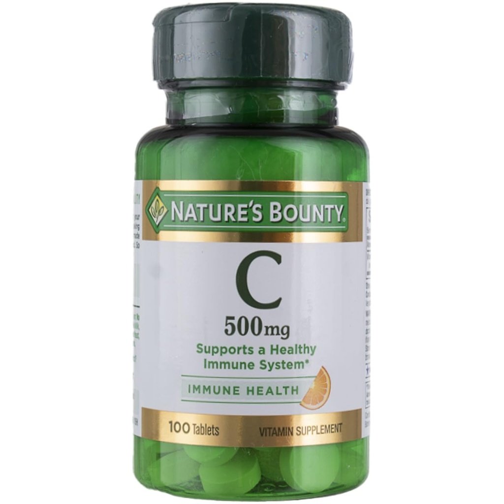 Nature's Bounty Vitamin C, 500mg, 100 Tablets