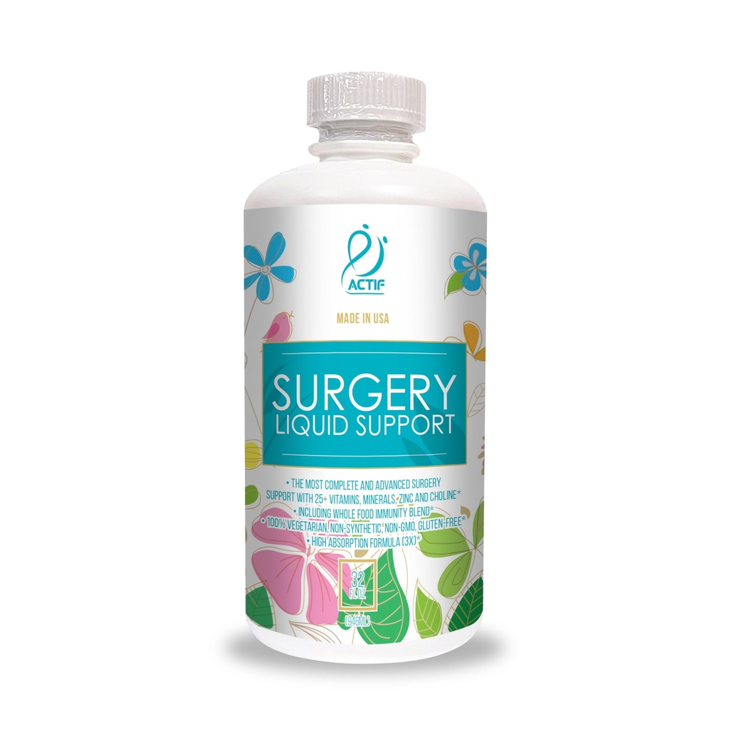 ACTIF Surgery Recovery Supplement with 20+ Advanced Factors and Omega-3 – Non GMO, Made in USA, 32 Ounces